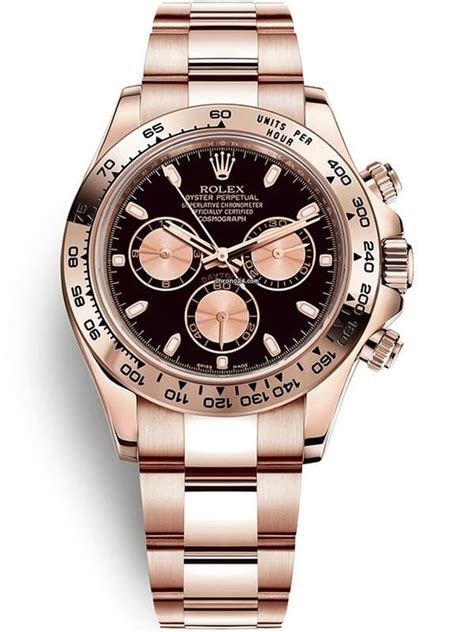 rose gold daytona black dial|Rolex Daytona 116505 .